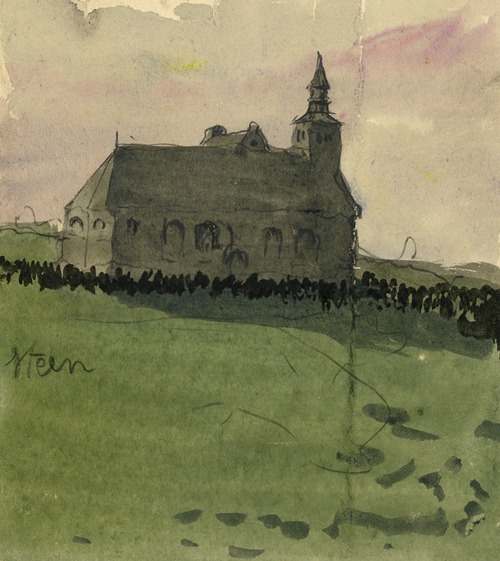 Sint-Salvatorkerk in Hakendover – zijaanzicht