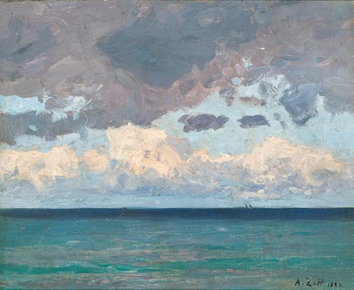 Clouds over the sea