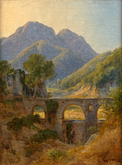 Pont traversant une vallée dans les environs de Rome