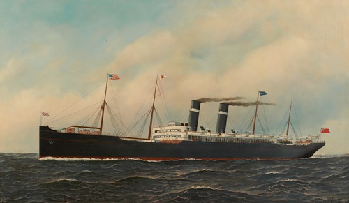 Het passagiersstoomschip Vaderland