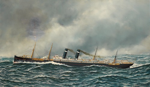 Het stoomschip ‘Finland’ te New York