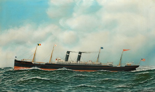 Het stoomschip met hulpzeilvermogen ‘Kroonland’
