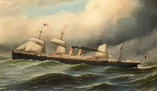 Het stoomschip met hulpzeilvermogen ‘Westernland’