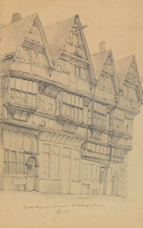 Houten huizen der XVI eeuw, Sint-Walburgisplein