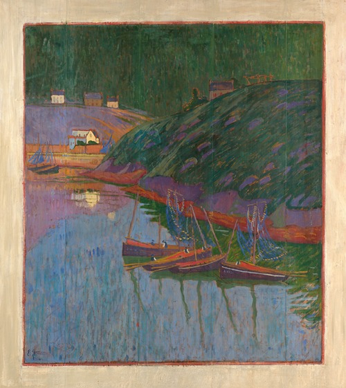 Boats in the harbour of Brigneau