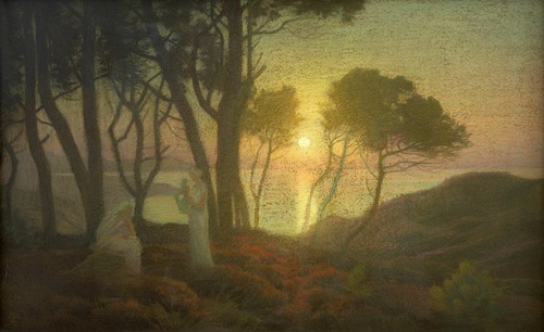 The lute player at dusk
