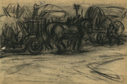 Natiepaarden aan het werk