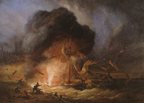 ‘Kanonneerboot nr. 2’ ontploft te Antwerpen