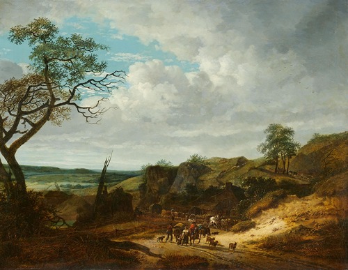 Landschaft mit Herde