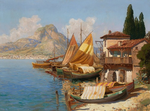 Fishing boats on the coast