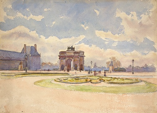 l’Arc du Carrousel vers le Jardin des Tuileries