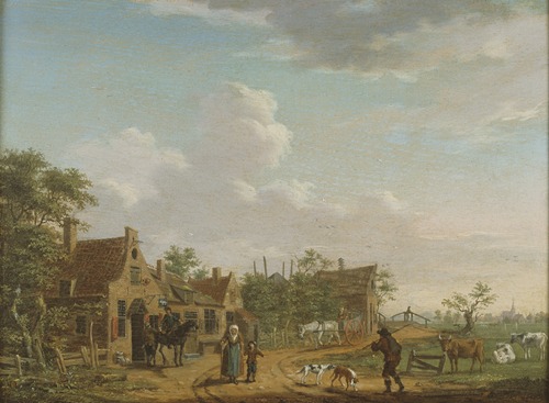Landschap met herberg