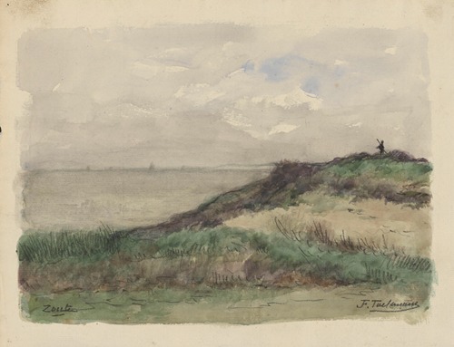 Dunes sur le littoral au Zoute