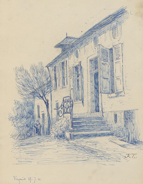 Perron d’une maison campagnarde à Virginal