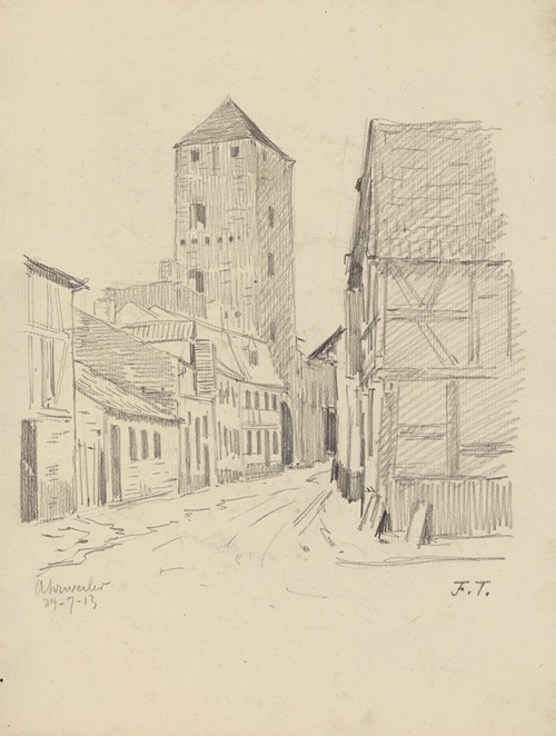 Ruelle et tour carrée à Ahrweiler (Rhénanie-Palatinat)