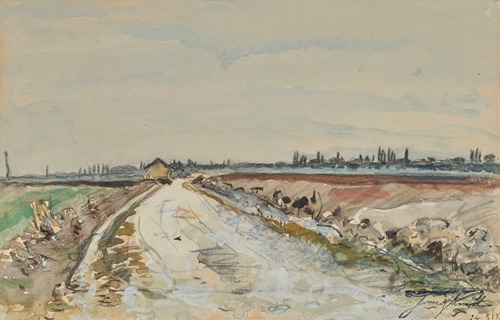 Paysage avec route, Dauphiné