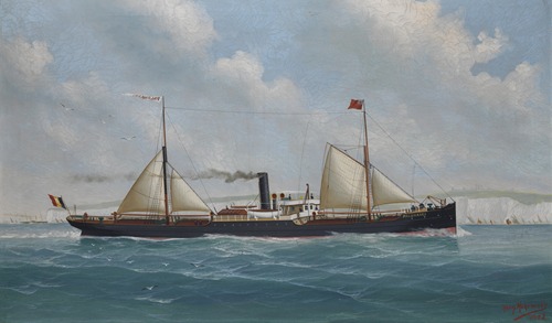 Stoomschip met hulpzeilvermogen ‘Palomares’
