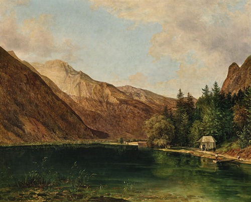 “Oberer Theil des Königsees bei Berchtesgaden, der sogenannte Hinter oder Oberer See am Fuße des Watzmann