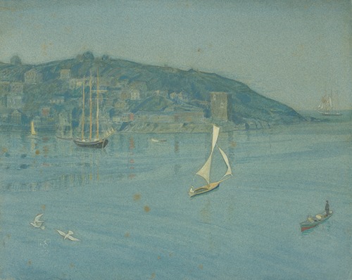 View of Polruan across the Fowey estuary, Cornwall