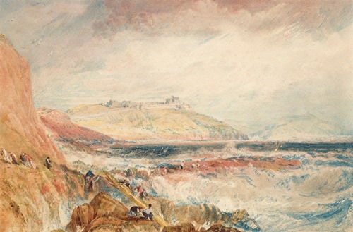 Pendennis Castle and the entrance to Falmouth Harbour, Cornwall; Scene after a Wreck