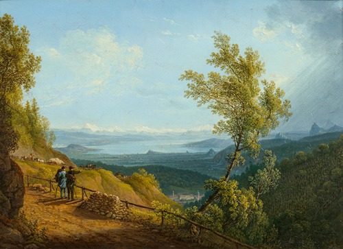 Höhenweg mit Blick auf den Bodensee