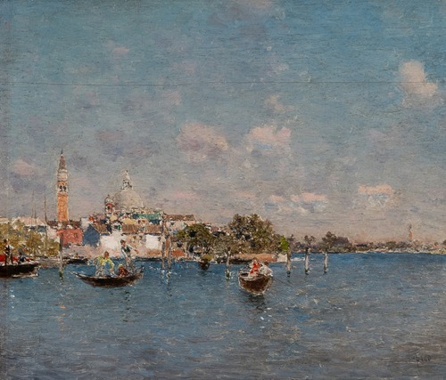 Boating on the lagoon, Venice