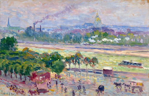 Paris, la Seine et la place de l’Alma