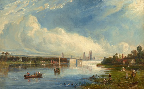 View of the Seine, Rouen Beyond