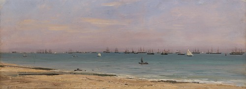 Vlootparade op de rede van Portsmouth