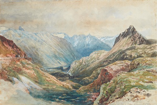 Aussicht vom Berninapass ins Poschiavotal