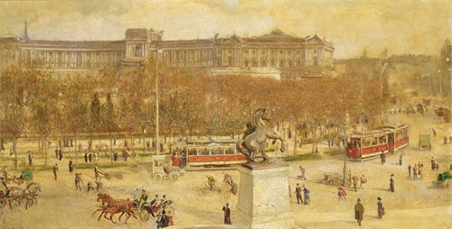 A View of the Ringstrasse and the Imperial Palace in Vienna