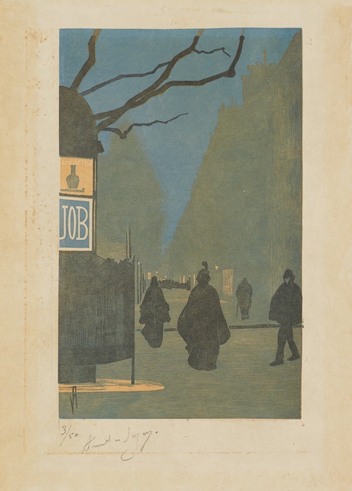 Boulevard Malesherbes, le soir