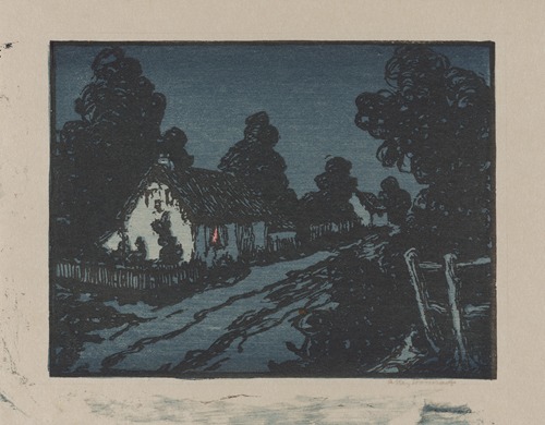 Village Lane at Night