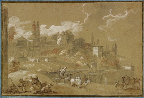View of Campo Vacino, Rome