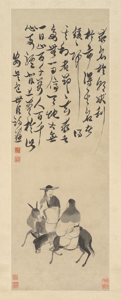 日本絵 《事事如意》 大場茂之 肉筆