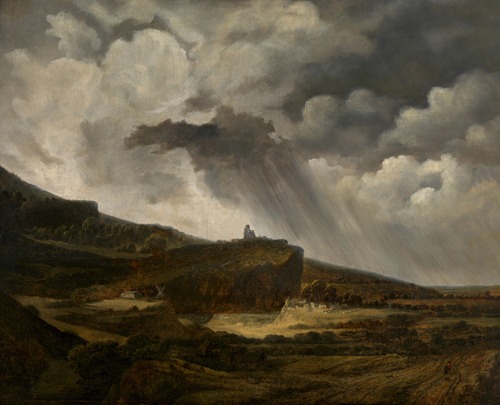 Gezicht op de heuvel van Montmartre