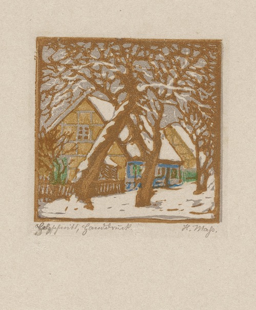 Farmhouse in the Snow