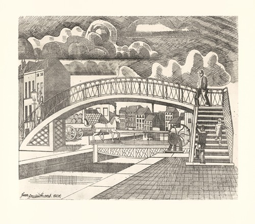 The old Princess Bridge in Molenbeek-Saint-Jean