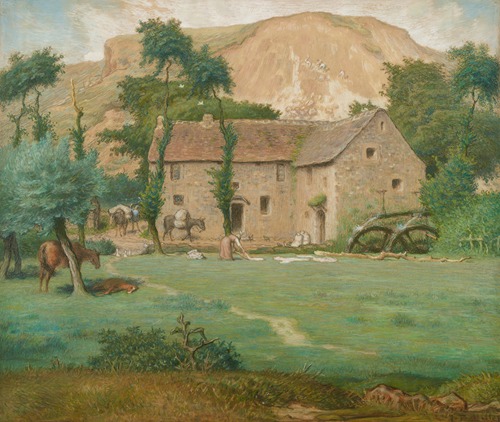 Watermill at the Foot of a Mountain, Allier
