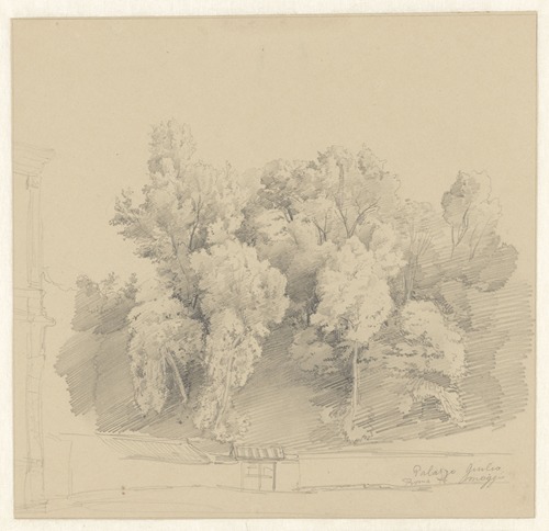 De tuin van het Palazzo Giulio, Rome