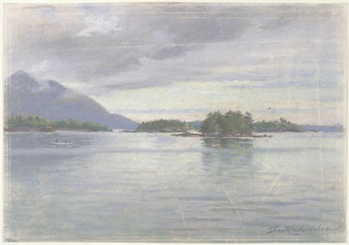 Near the Fiords. Silver and Gray. Evening