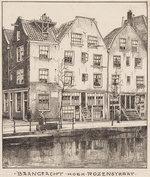 Baangracht hoek Rozenstraat te Amsterdam