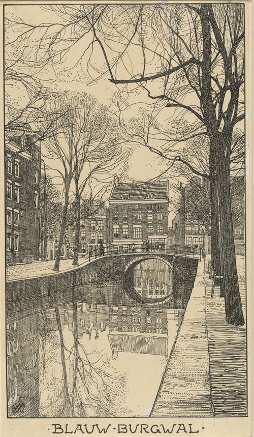 Blauw Burgwal te Amsterdam