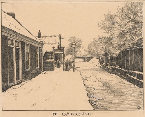 De Baarsjes te Amsterdam, in de winter