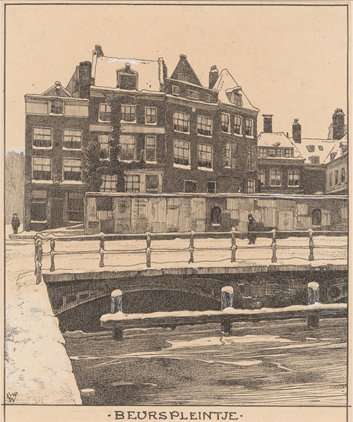 Het Beurspleintje te Amsterdam