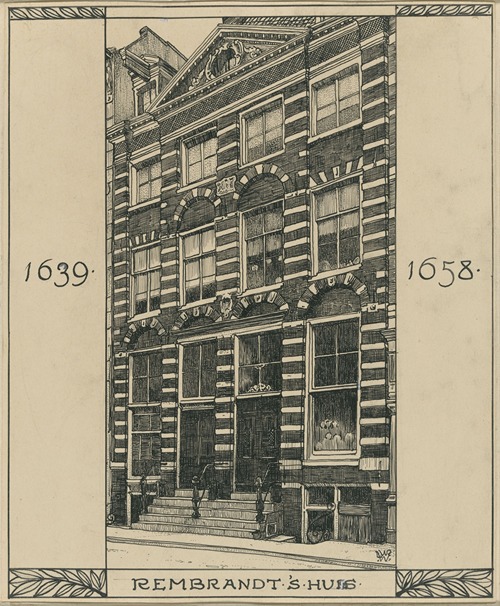 Het Rembrandthuis aan de Joden Breestraat te Amsterdam
