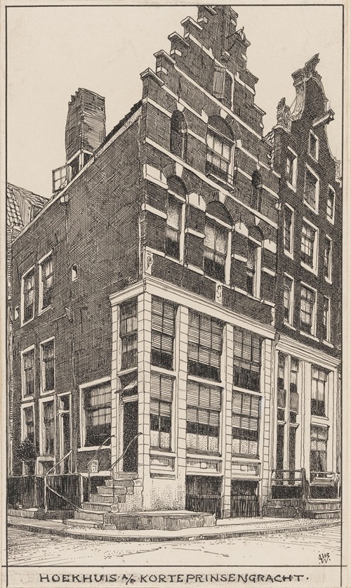 Hoekhuis aan de Korte Prinsengracht