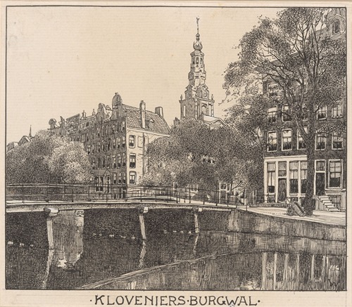 Kloveniers Burgwal te Amsterdam
