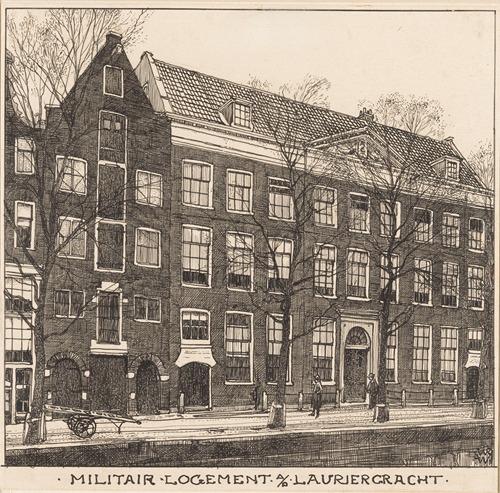 Militair logement aan de Lauriergracht te Amsterdam