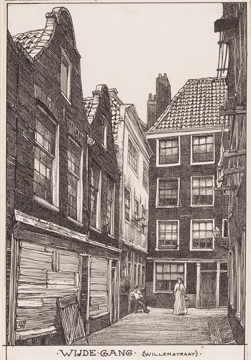 Wijde Gang (Willemstraat) te Amsterdam